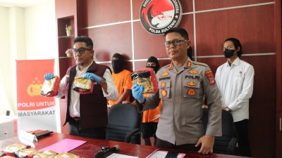 Polda Sulteng Gagalkan Penyelundupan Sabu 30 Kilogram