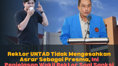 Rektorat UNTAD Tak Sahkan Asrar Jadi Presiden Mahasiswa