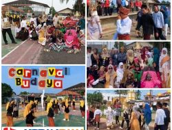 Ikut Karnaval Budaya, SMPN 2 Bunga Mayang Meriahkan HUT RI ke-80 2025