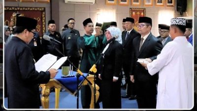 Bupati Dr. Ir. H. Hamartoni Ahadis, M.Si. Lantik 17 Pejabat Pimpinan Tinggi Pratama Pemkab Lampung Utara