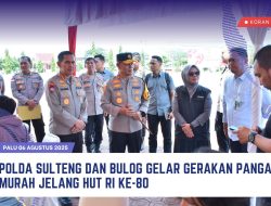 Polda Sulteng dan Bulog Gelar Gerakan Pangan Murah
