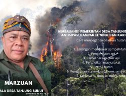 Kepala Desa Tanjung Bunut Marzuan Himbau Agar Masyarakay Mengantisipasi Bahaya Karhutla