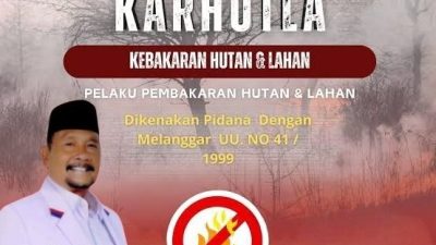 Izroni Ilyas, S.Pd., MM. Imbau Warga Muara Enim Waspadai Karhutla di Musim Kemarau