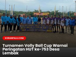 Desa Lembak Gelar Turnamen Volly Ball Cup Meriahkan HUT ke-753