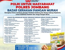 Polres Jombang Gelar Bazar Pangan Murah untuk Kendalikan Harga