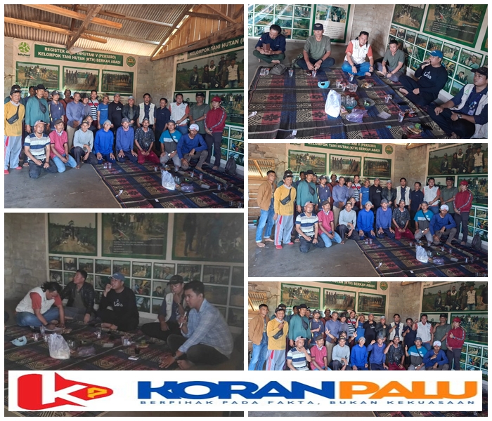 Manager Inhutani V Persero Bapak Yogi Permana, melakukan kunjungan kerja ke Kelompok Tani Hutan (KTH) Berkah Abadi