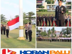 Polres Lampung Utara Gelar Upacara, Peringati HUT RI ke-80