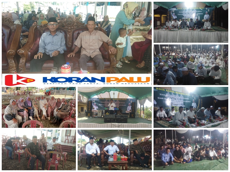 Kota Agung Bershalawat! Tasyakuran Keluarga Endari dan Mardiana Dipadati Jamaah, Hadirkan Dua Habib