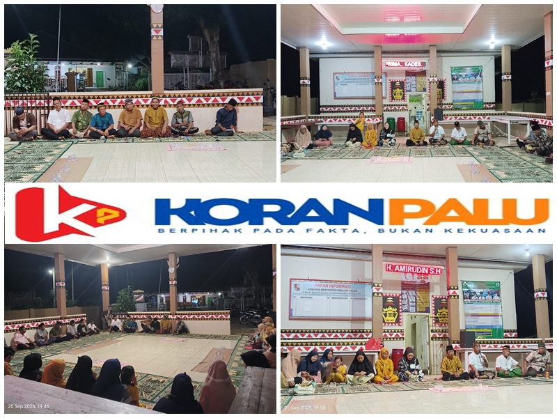 Kegiatan yang dipusatkan di Aula Kantor Desa Sri Agung itu dipenuhi jamaah dari berbagai kalangan, mulai dari aparatur desa, tokoh agama, hingga ibu-ibu Muslimat.