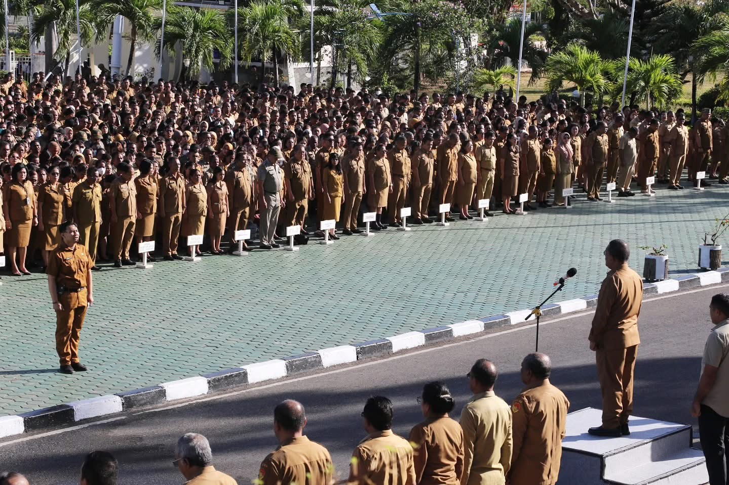 Gubernur NTT memimpin apel pagi ASN lingkup Pemprov NTT