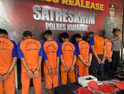 Polres Jombang Bongkar Sindikat Pencurian Kendaraan Bermotor, 6 Pelaku Ditangkap