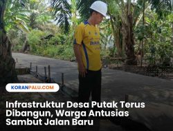 Kades Putak Tinjau Pembangunan Jalan Lingkungan Sepanjang 130 Meter