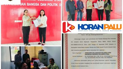Setelah melalui proses panjang dan kerja keras bersama seluruh tim, Asosiasi Keluarga Pers Indonesia (AKPERSI) Dewan Pimpinan Daerah (DPD) Sulawesi Utara. Akhirnya resmi terdaftar di Badan Kesatuan Bangsa dan Politik (Kesbangpol) Provinsi Sulawesi Utara.