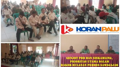 Genjot PBB dan Siskamling, Prioritas Utama dalam Rakor Bulanan Pemdes Sawojajar