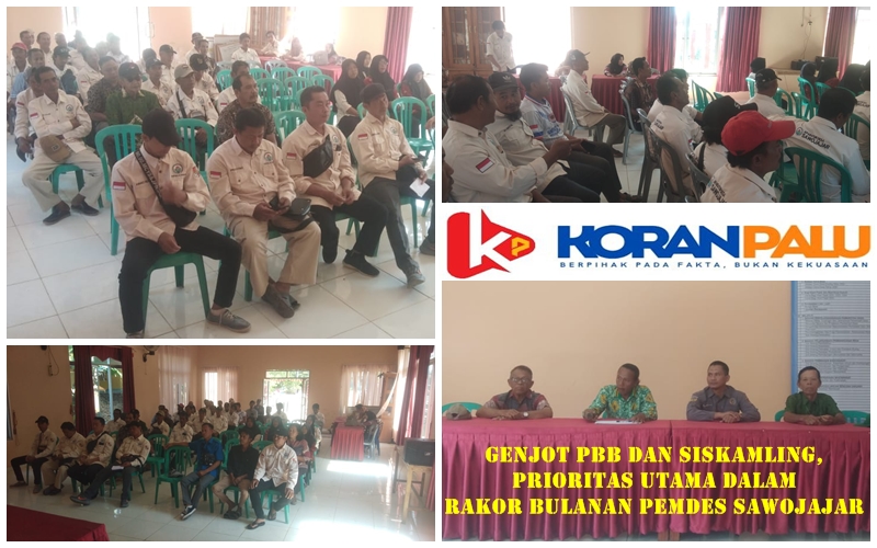Genjot PBB dan Siskamling, Prioritas Utama dalam Rakor Bulanan Pemdes Sawojajar