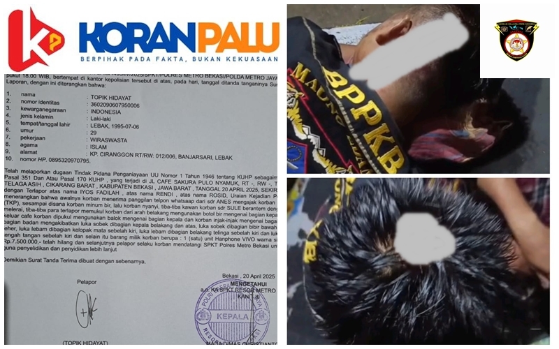 Seorang warga bernama Topik Hidayat menuturkan kekecewaannya terhadap lambannya penanganan hukum atas kasus pengeroyokan yang menimpanya di Kafe Sakura.