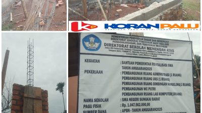 Lima Ruang Baru Dibangun, Revitalisasi Dana APBN 2025 SMAN Sungkai Barat Dimulai