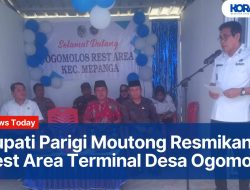 Bupati Parigi Moutong Resmikan Rest Area Terminal Desa Ogomolos
