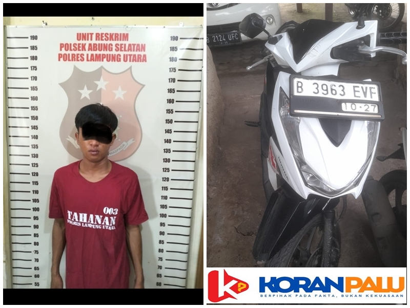 Unit Reskrim Polsek Abung Selatan Polres Lampung Utara berhasil mengungkap kasus tindak pidana pencurian dengan pemberatan (curanmor).