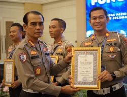 Sat Lantas Polres Lampung Utara Raih 7 Penghargaan pada Rakernis Lalu Lintas Polda Lampung 2025