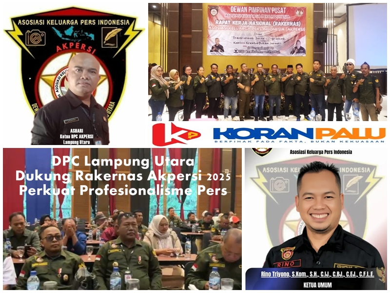 DPC Lampung Utara Dukung Rakernas Akpersi 2025 di Puncak Bogor, Perkuat Profesionalisme Pers